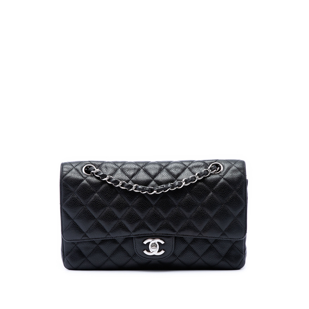 Pre-Loved Chanel Medium Classic Caviar Double Flap